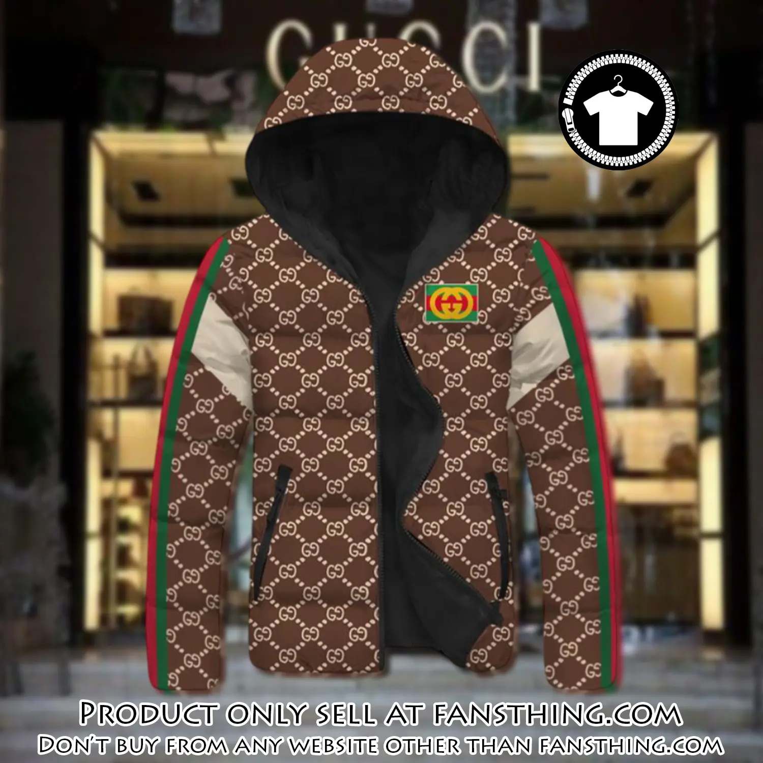 Gucci downfilled coat ultralight down jacket outdoor jacket warm outwear dfj1007 fst0253265